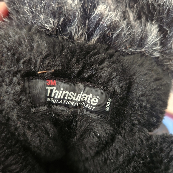 Kamik Women's Snow Boots Black Fur Thinsulate Lined Winter Waterproof Size 10 - Picture 4 of 9